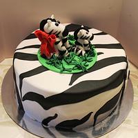 Tarta cebras, Zebra cake