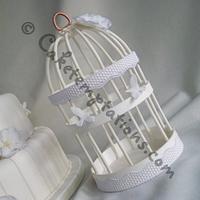 Vintage Birdcage Wedding Cake
