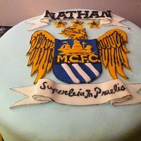 Manchester city cake
