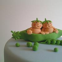 Twin Baby Shower Cake