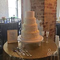 Lace Mold Wedding cake