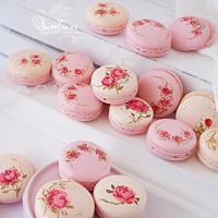 Rose Macarons