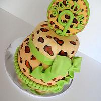 Animal Print Cake 