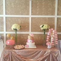 Gold, Pearls, and Pink Baby Shower 