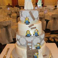 A wedding cake with a twist