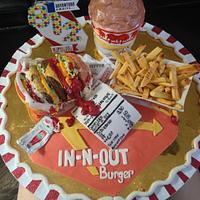 In 'n' Out Burger Cake 