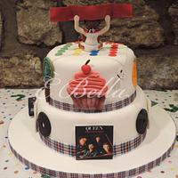 70's Themed Birthday Cake