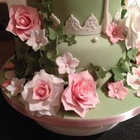 My English garden bird cage cake <3