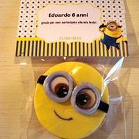 Despicable me cake and cookie favors