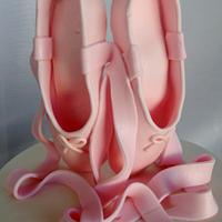 Ballet shoes cakes