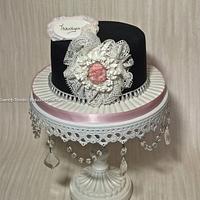 vintage lace cake