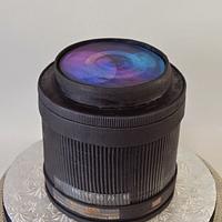 Camera Lens Groom's Cake