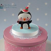 Christmas Penguin Cake Topper
