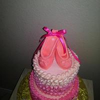It's a girl ballerina cake