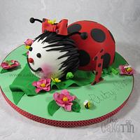 Ladybug First Birthday cake