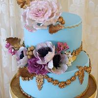 Baroque floral cake