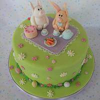 Easter Bunnies Cake