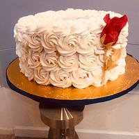 Piped Rosette Wedding Cake