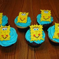 Spongbob cupcakes