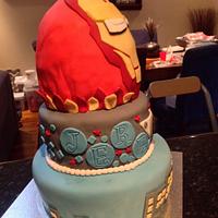 Iron Man 3-Tier Birthday Cake