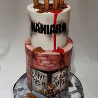 The Walking Dead cake para Nahiara