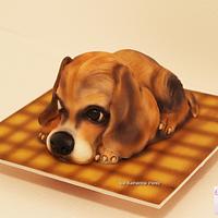 UNMOTIVATED DOG 3d CAKE