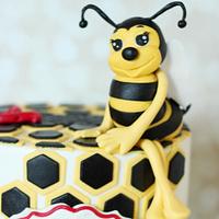 Bumble Bee!First Birthday Cake