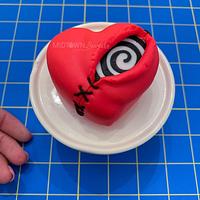Tim Burton Mini Heart Cake