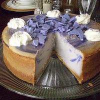 Lavendar and Vanilla Cream Cheesecake