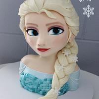 Elsa Bust Cake 