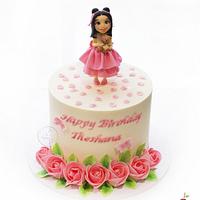Beautiful Little Girl's Cake 🥳🥰🎂👧🌷🌷🌷