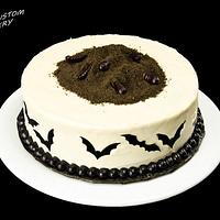 Halloween Black Velvet Cake