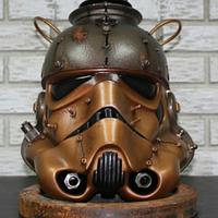 Steampunk storm trooper helmet