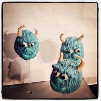 monsters inc cake pops 