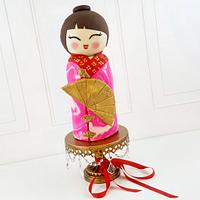 Kokeshi Doll Kimono Geisha Cake