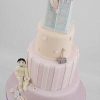 Vintage Tea Party Pastel Avengers Doctor Who Cake!