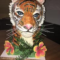 Tiger 3d cake 
