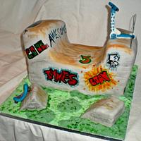 skate park birthday cake 