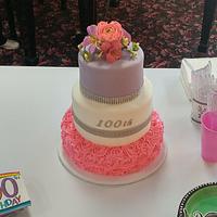 Grandma's 100th birthday cake