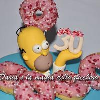 Homer Simpson cake 