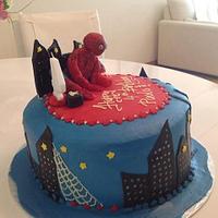 Spider man cake