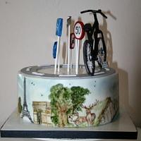 Keen cyclist cake