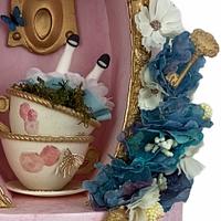 Wedding cake Alice wonderland