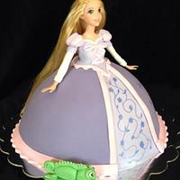 Rapunzel Barbie Dress Cake