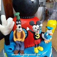 Two Tier Mickey Mouse Clubhouse Cake