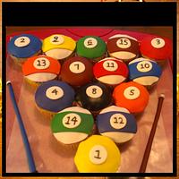 Billiards Cupcakes