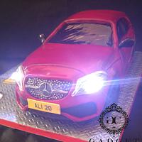 Mercedes a180d AMG line car cake