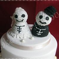 Knitted Effect Topper Alternative Wedding Cake