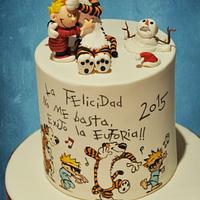 Calvin & Hobbes Cake Calvin & Hobbes Cake