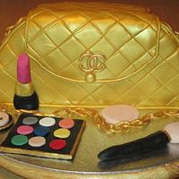 Gold Handbag Cake